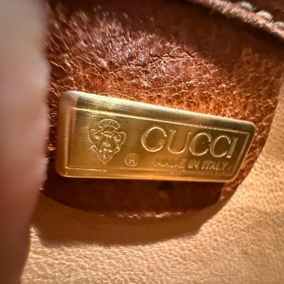 GUCCI CANVAS AND TEXTURED-LEATHER TOTE BAG DIANA - Picture 7 of 9